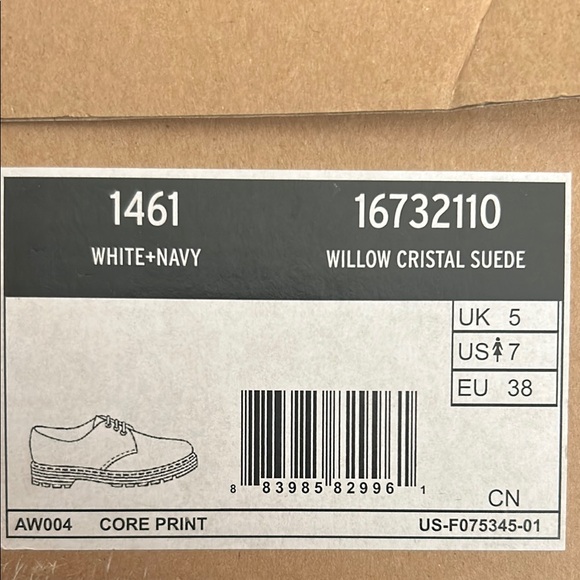 Dr. Martens Blue and White Artistic Flats - Picture 6 of 6